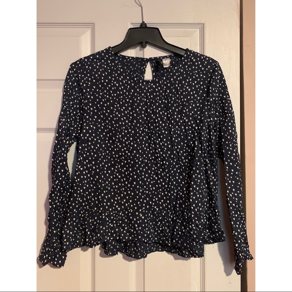 H&M Heart Patterned Blouse